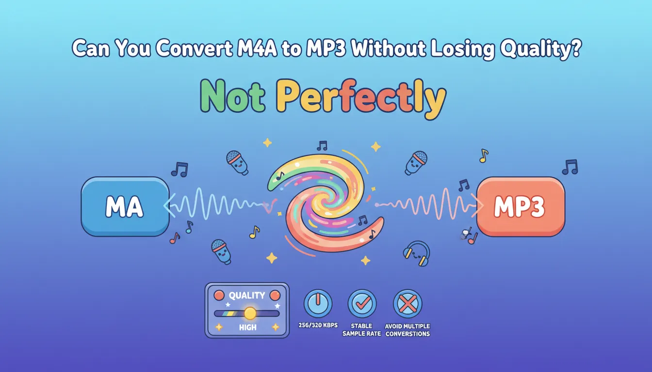 Can You Convert M4A to MP3 Without Losing Quality?