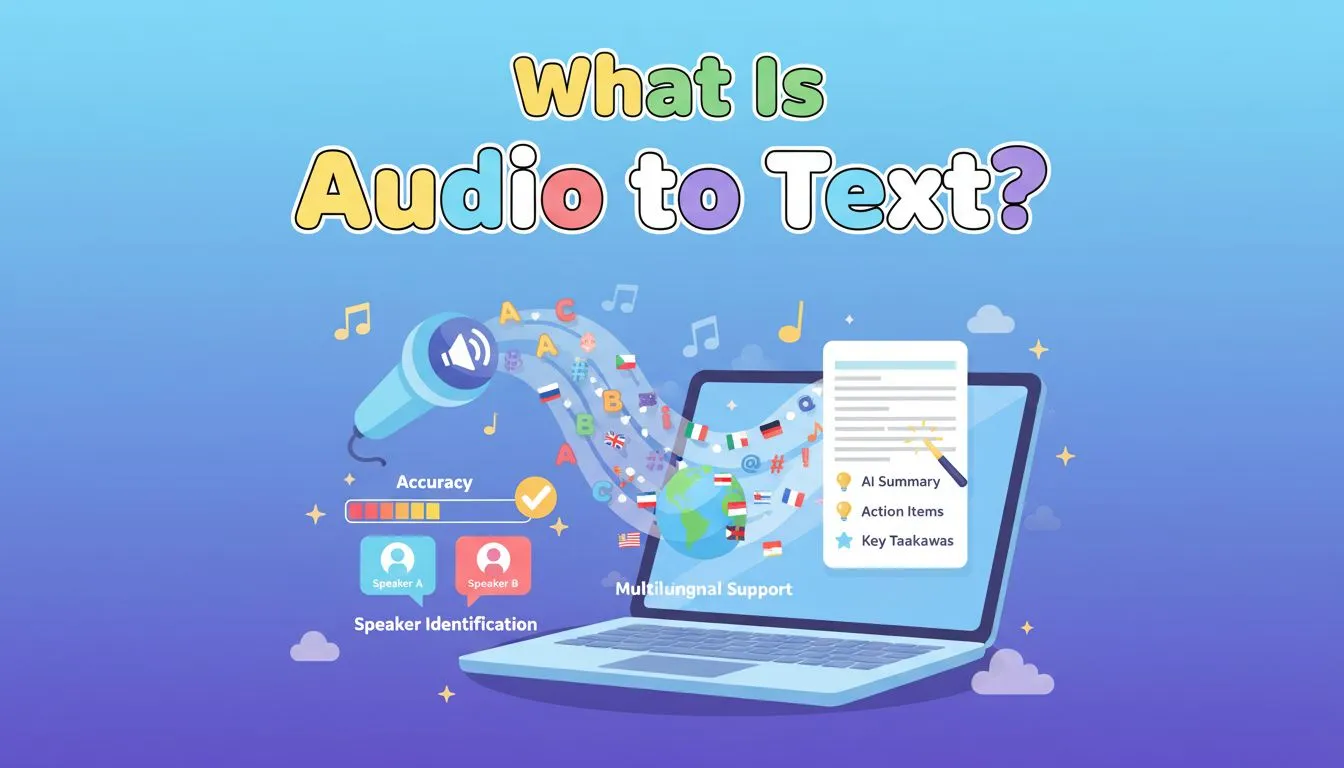 What Is Audio to Text?