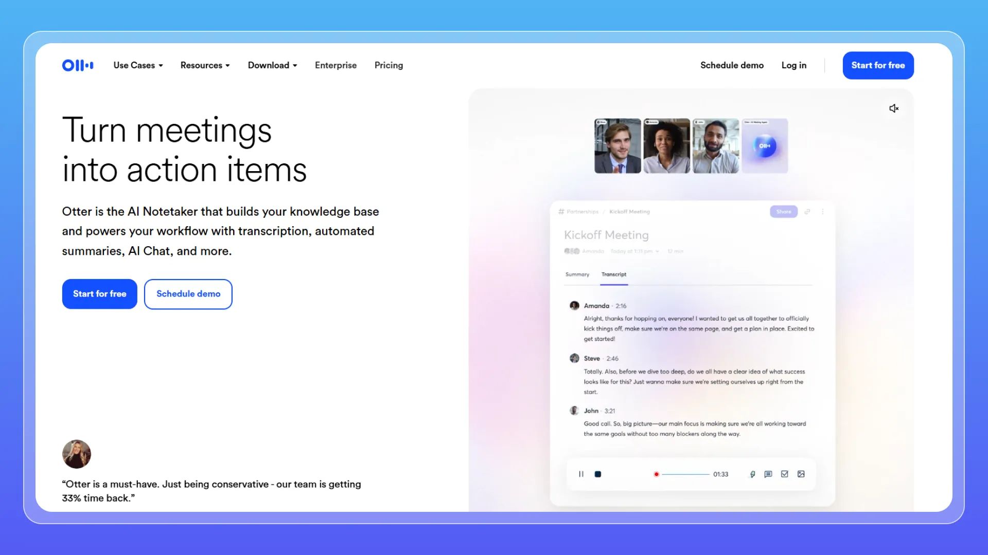 Otter.ai — Best for Live Meetings
