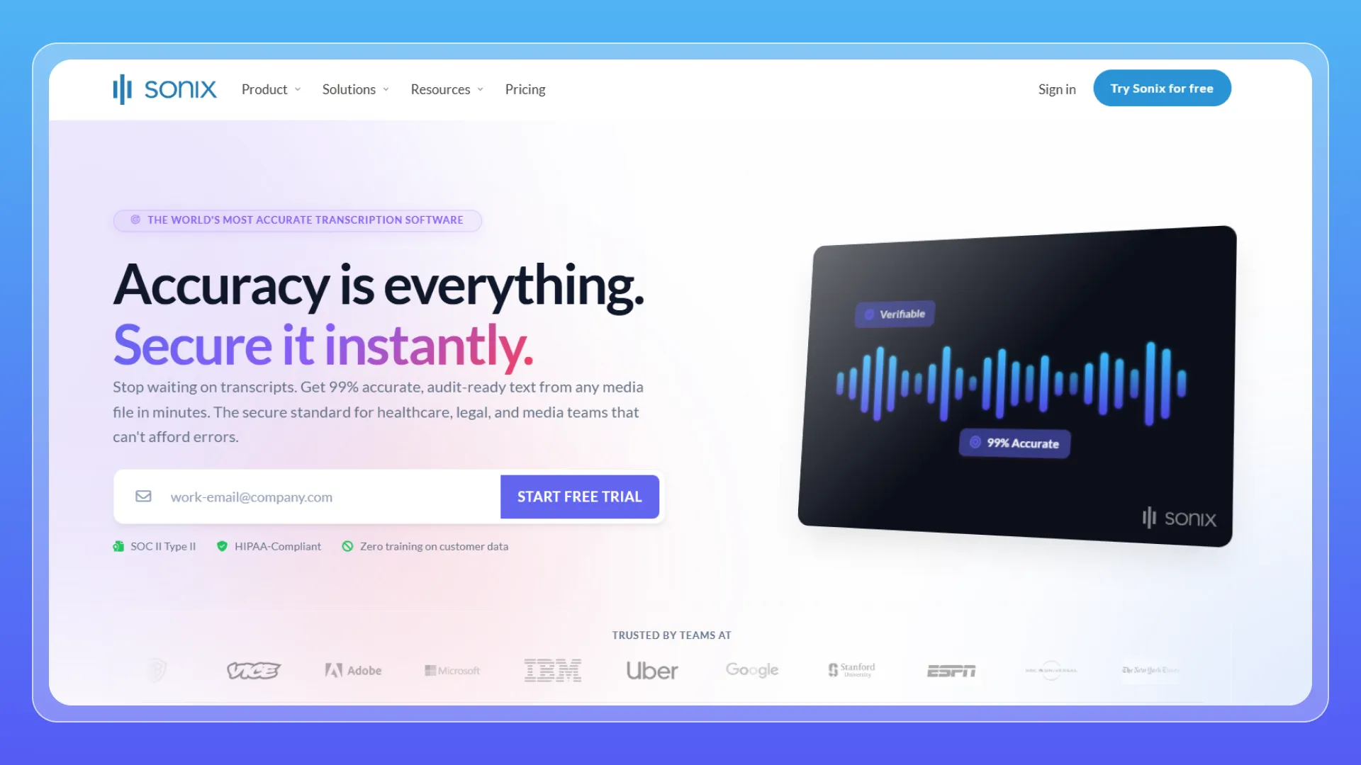 Sonix.ai — Best for Professional Transcript Editing
