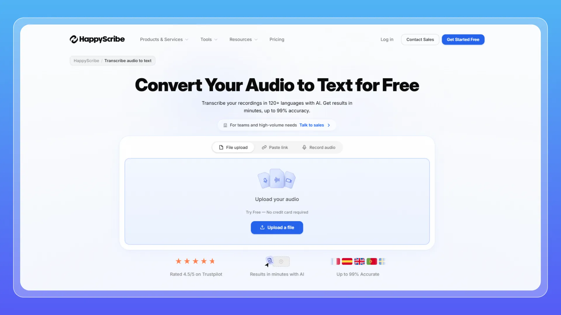 HappyScribe — Best for Subtitles and Hybrid Workflows