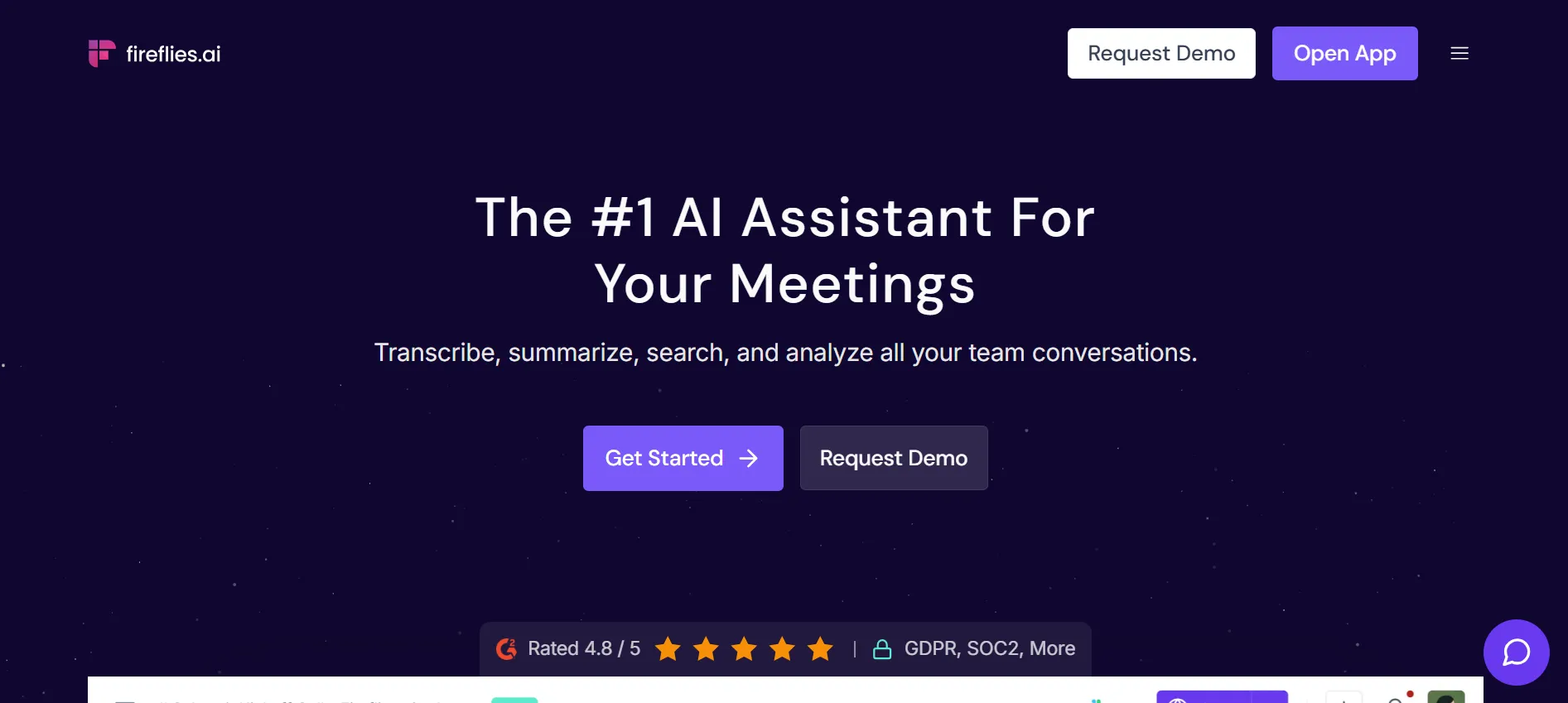6. Fireflies — Best for Meeting Notes and Sales Automation