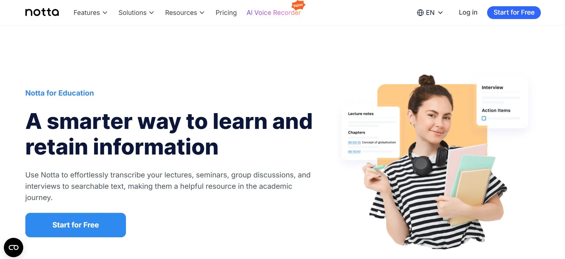 8. Notta — Best for Multilingual Support and Mobile Use