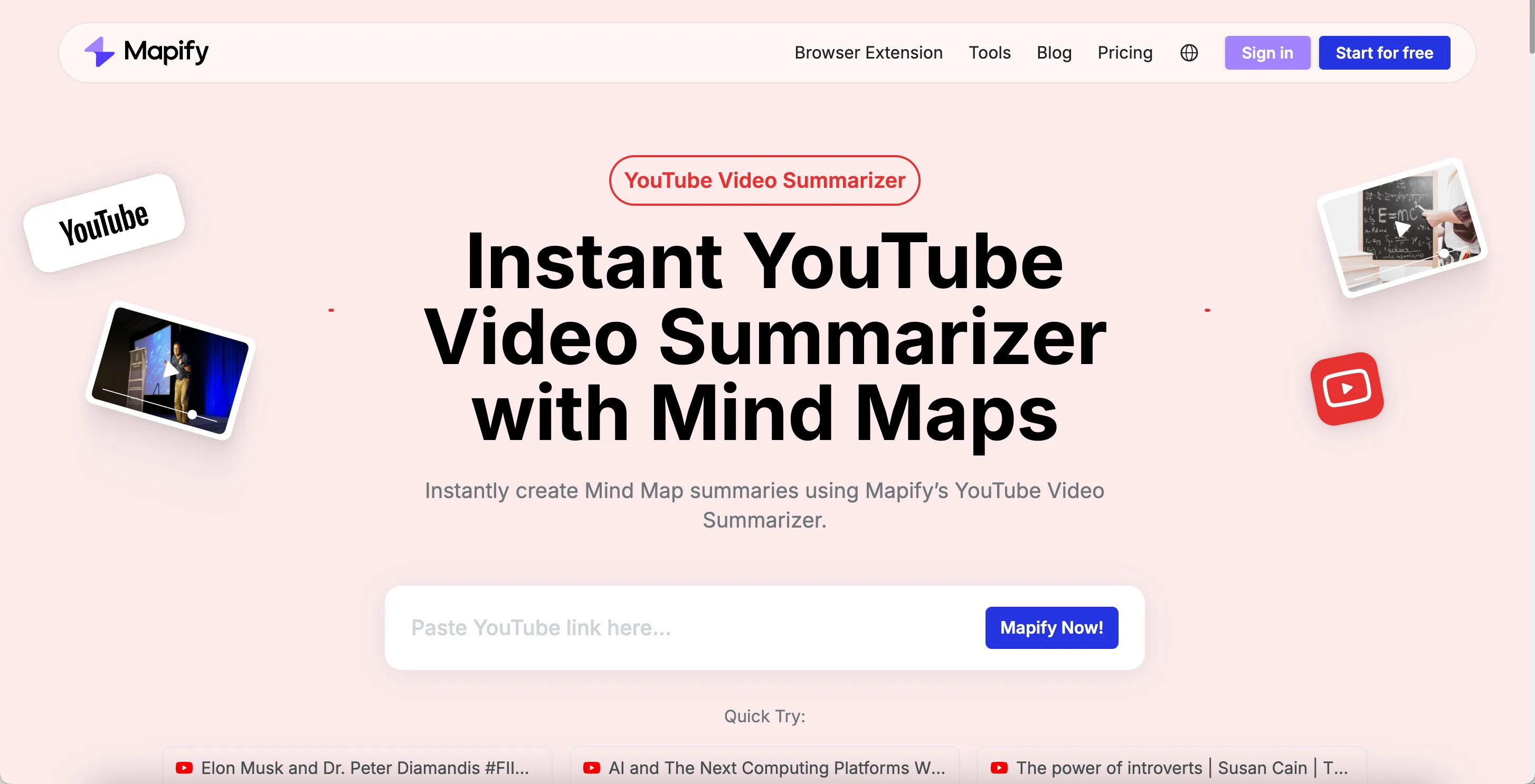 4. Mapify — Best for Turning Complex Videos into Visual Knowledge Maps