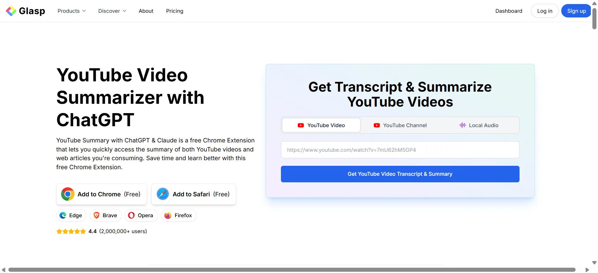 7. Glasp — Best Browser Extension for AI-Powered YouTube Summaries