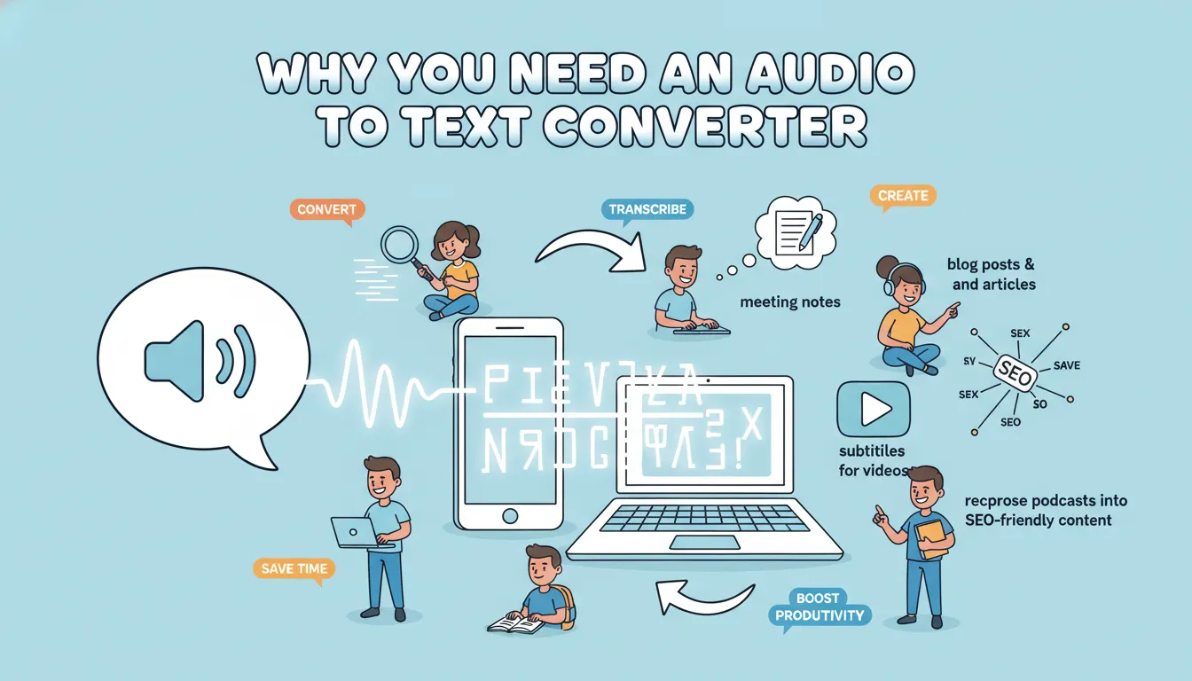 Why You Need an Audio to Text Converter