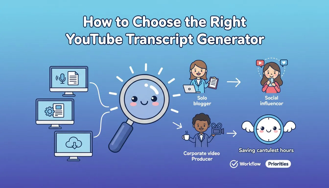 How to Choose the Right YouTube Transcript Generator
