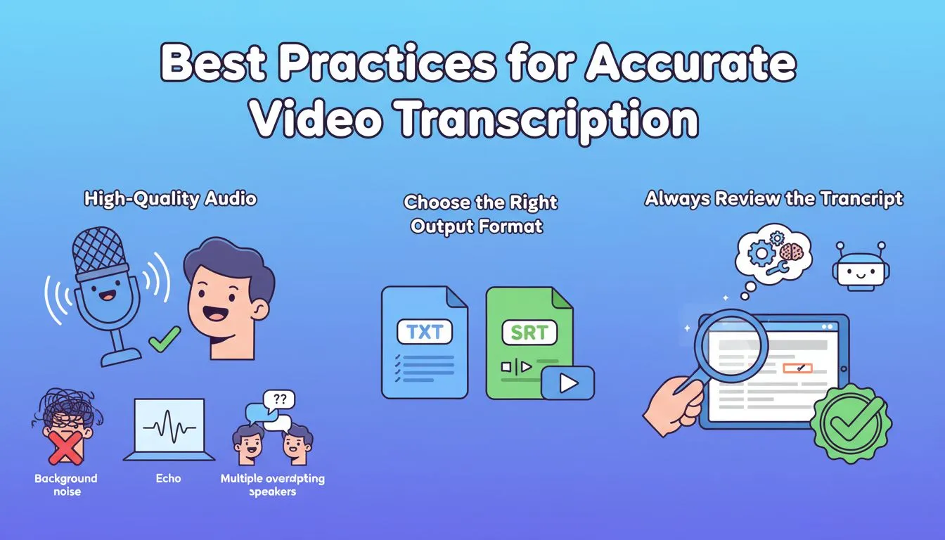Best Practices for Accurate Video Transcription