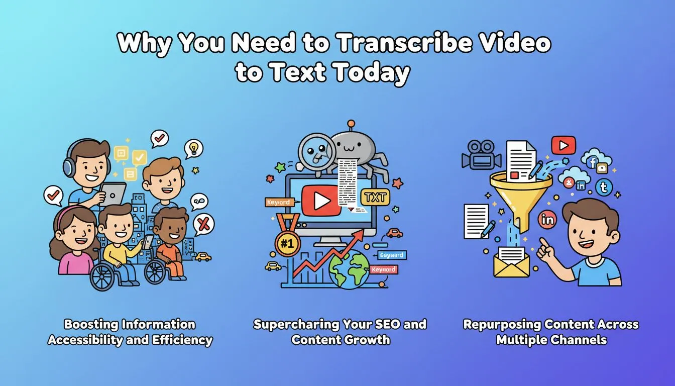 Why You Need to Transcribe Video to Text Today