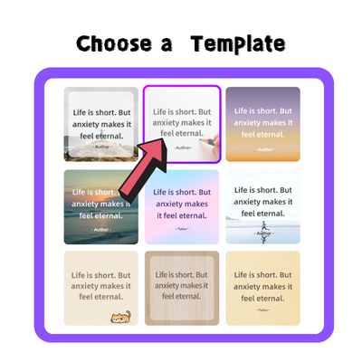 ai quote generator-choose a cool template