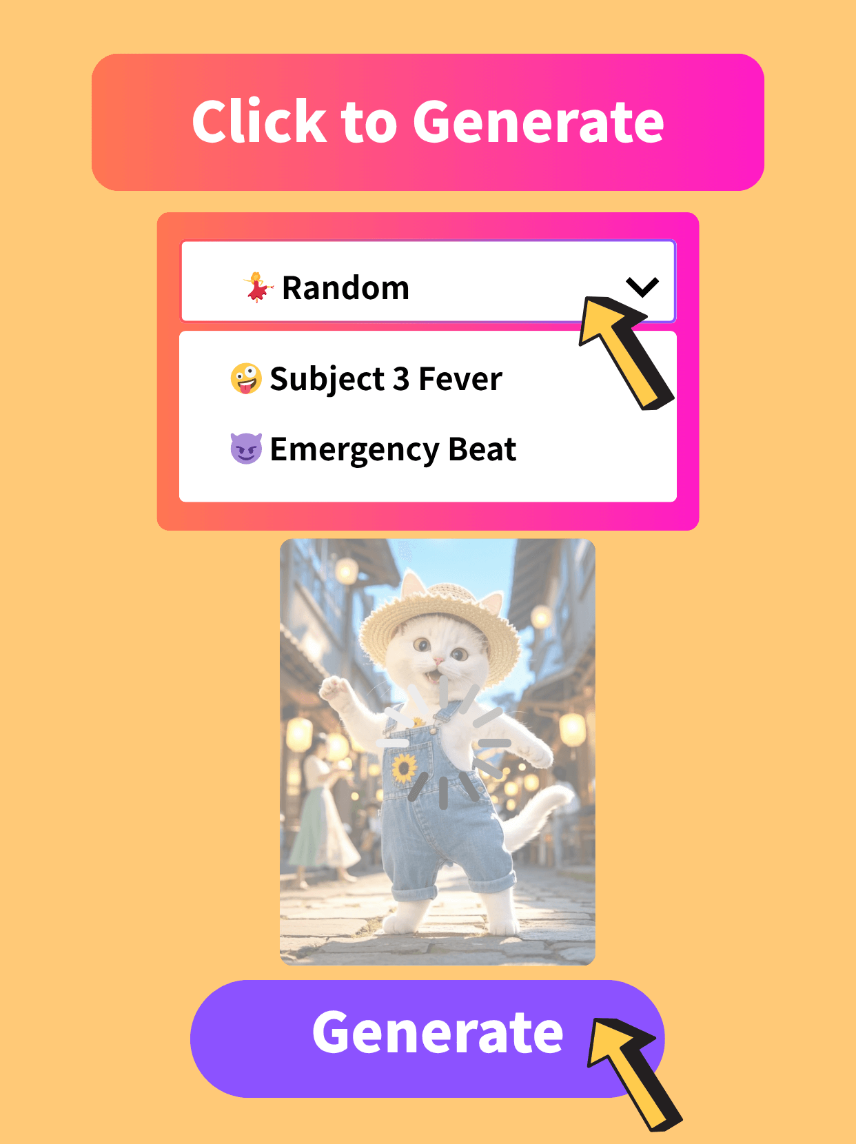 ai dance generator-choose template