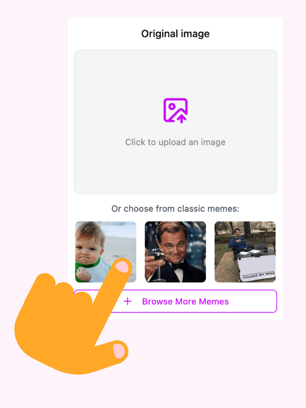 Step 1: Choose Your Meme Template - MemeClip