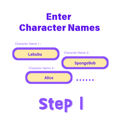 incorrect quote generator-enter character names