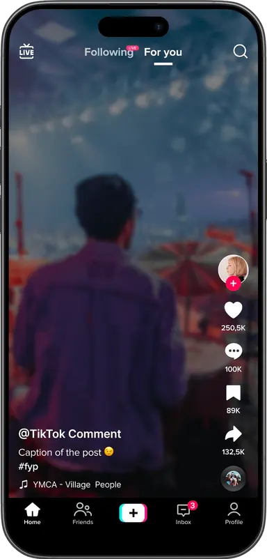 TikTok Mobile Frame