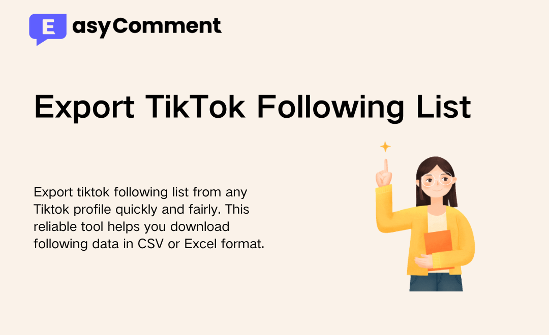 Export TikTok Following List