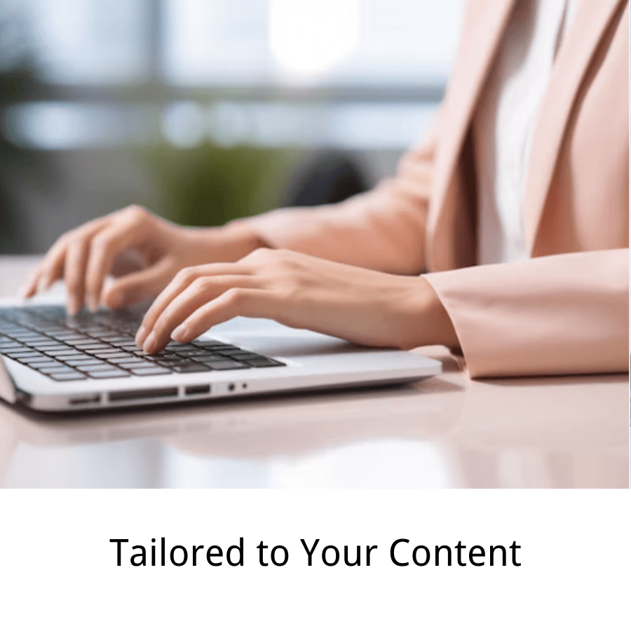 Advantage 2: Tailored to Your Content - EasyComment