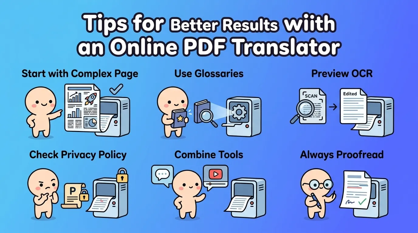 Tips for Better Results with an Online PDF Translator💡