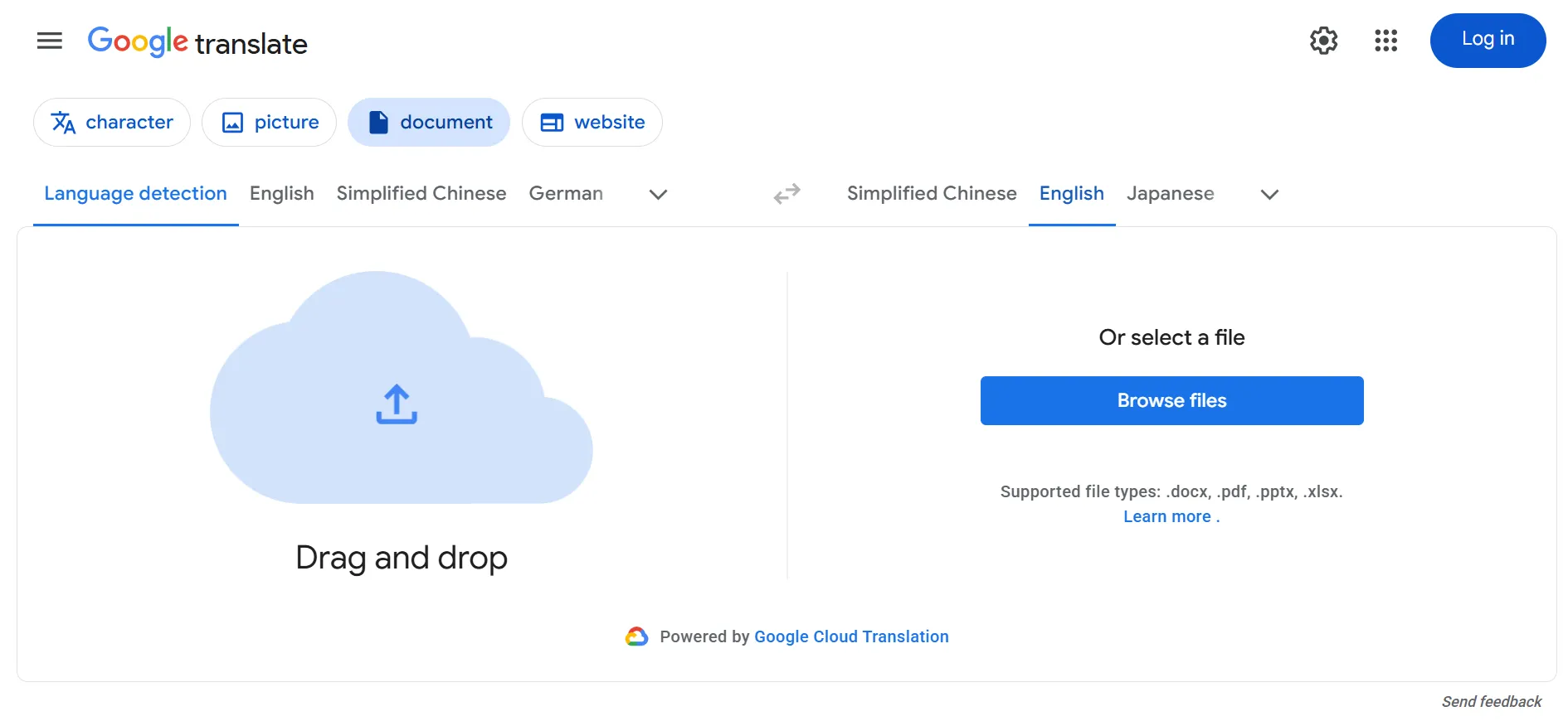 4. Google Document Translation — Best for Free Casual Use