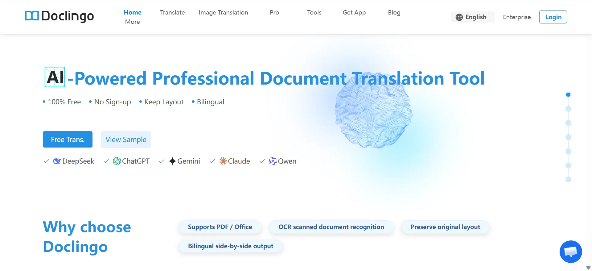 6. Doclingo — Best for Multi-Language Document Workflows
