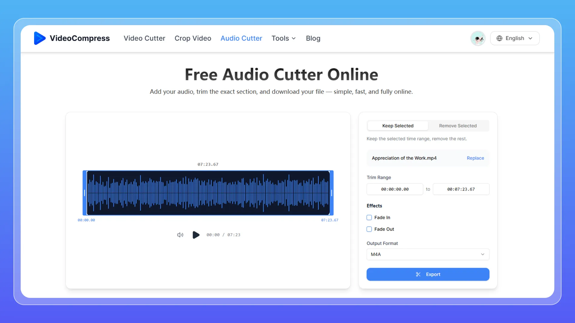 Best Overall: VideoCompress Audio Cutter