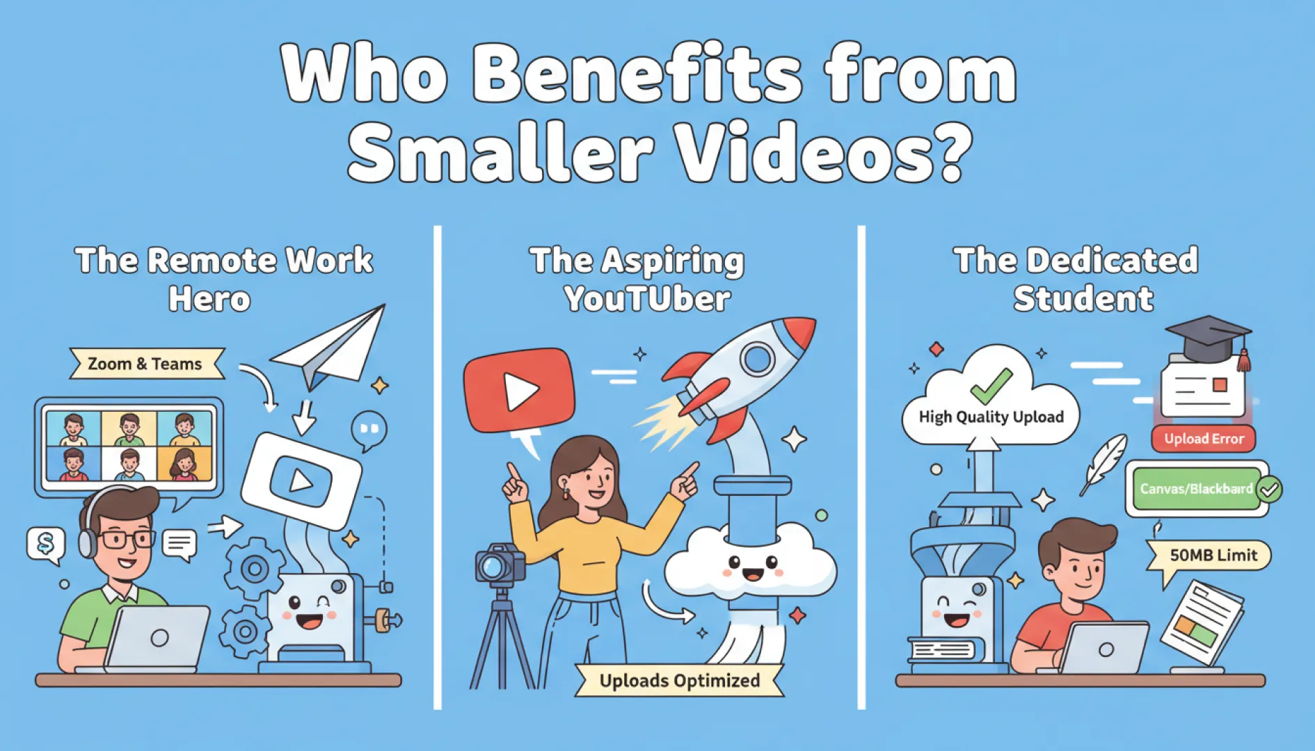 Who Benefits from Smaller Videos?