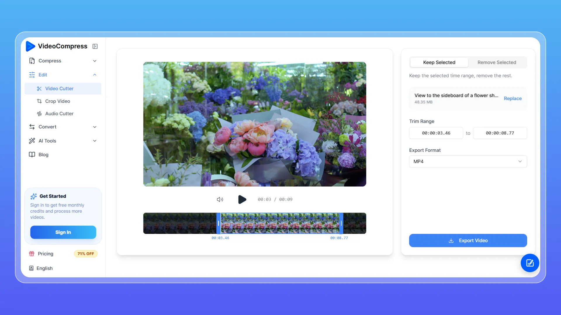 Method 3: Trim Unnecessary Footage First