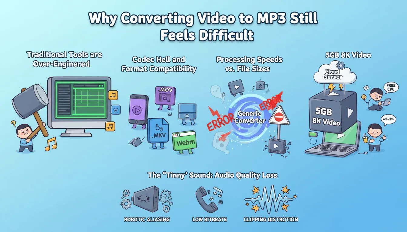 Why Converting Video to MP3 Still Feels Difficult