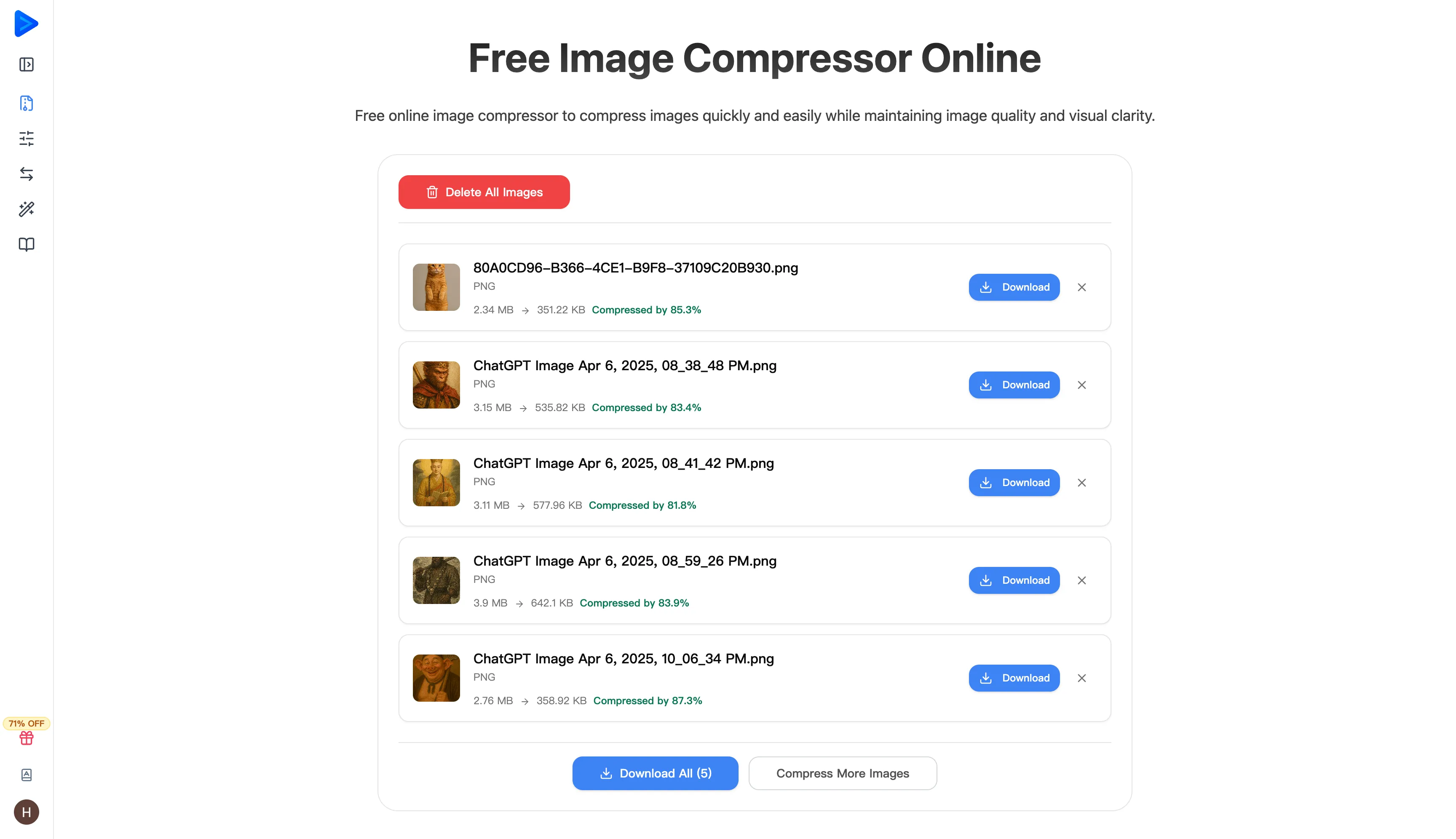Formats, Batch, and File Limits